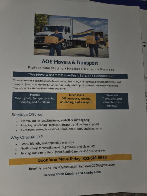 AOE Movers & Transport profile image