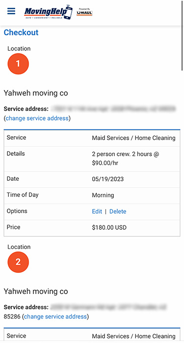 This is the fifth step in hiring movers as your cleaners from the Moving Help Marketplace.